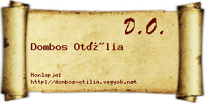 Dombos Otília névjegykártya